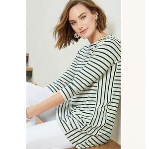 J. Jill Tunic Size Small Wearever Collection Striped NWOT